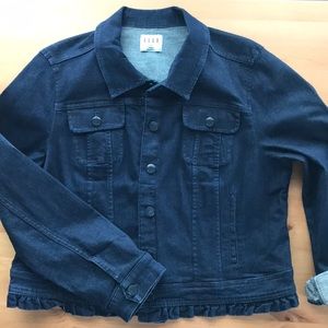 Denim crop jacket